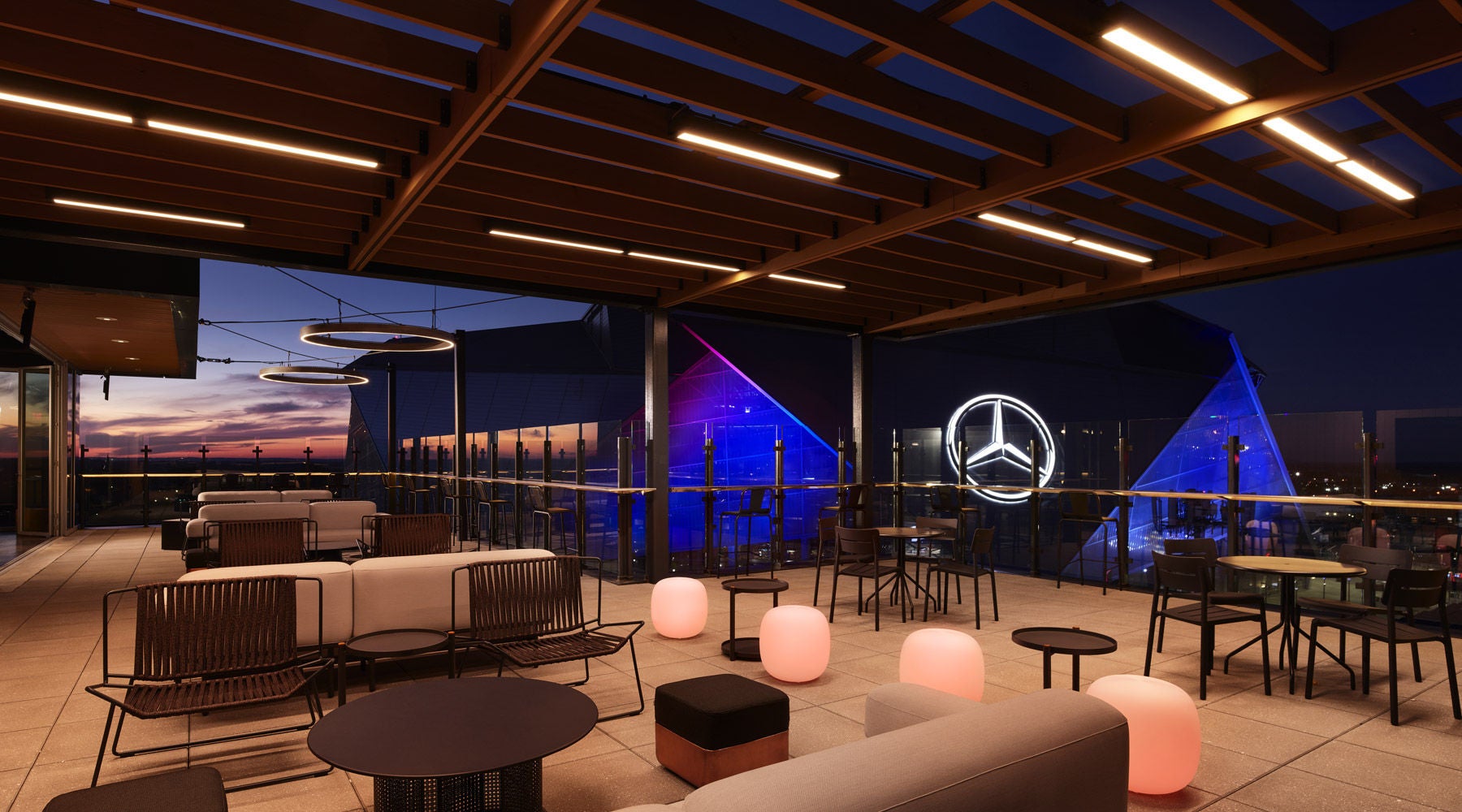 Woman in a Pinstripe dress